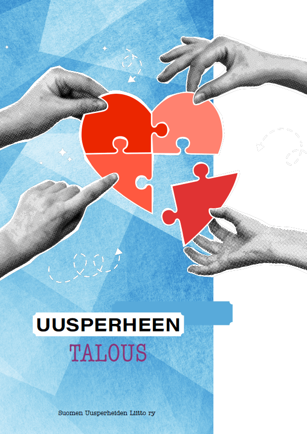 Uusperheen talous -opas kansi